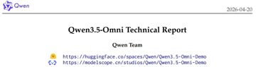 Qwen3.5-Omni 技术报告：10 小时音频 + 400 秒视频通吃，ARIA 流式语音秒级响应